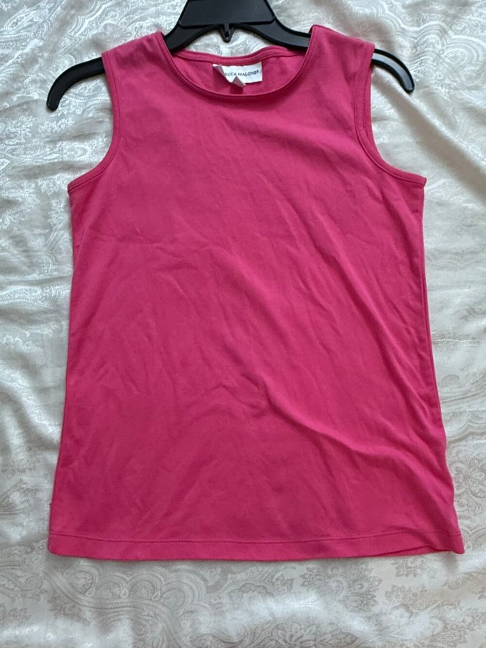 Rebecca Malone Hot Pink Sleeveless Tank Top — S